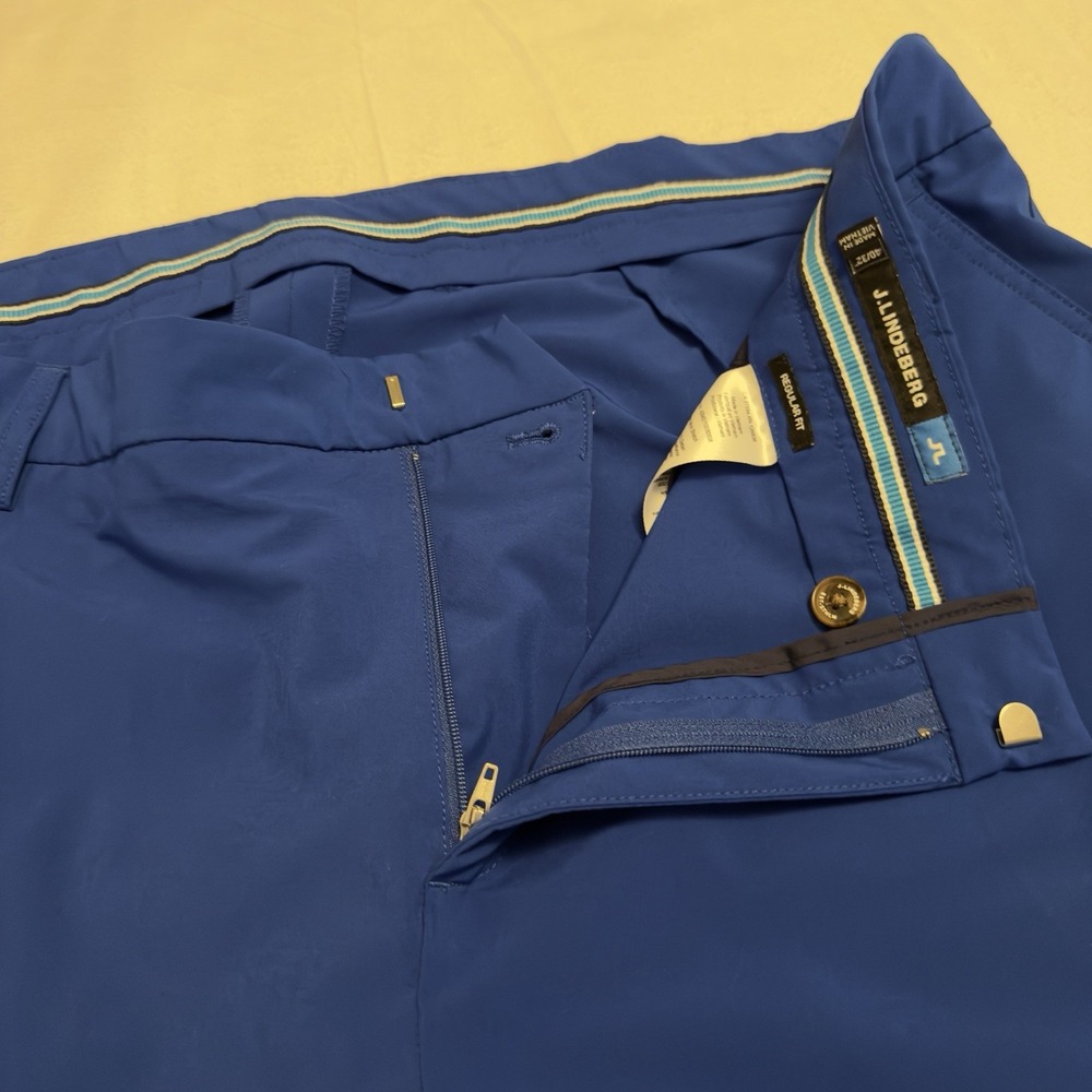 J.‎ Lindeberg Ellott Golf Pants Mens Size 40x32 Blue Performance Stretch Casual - Picture 6 of 9